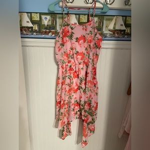 Girls 16 Rose floral summer Dress